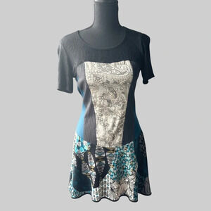 Kollontai Lace Patchwork Mini  Dress Tunics